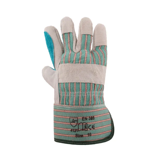 REBEL LEATHER RIGGER CANDY-STRIPED GLOVES