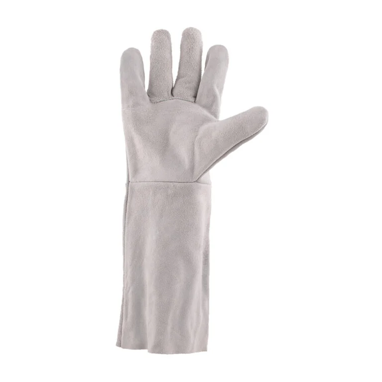 REBEL CHROME LEATHER GLOVES - Image 2