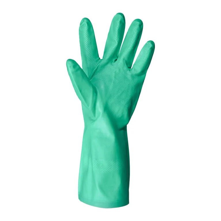 REBEL GREEN NITRILE CHEMICAL GLOVES - Image 2