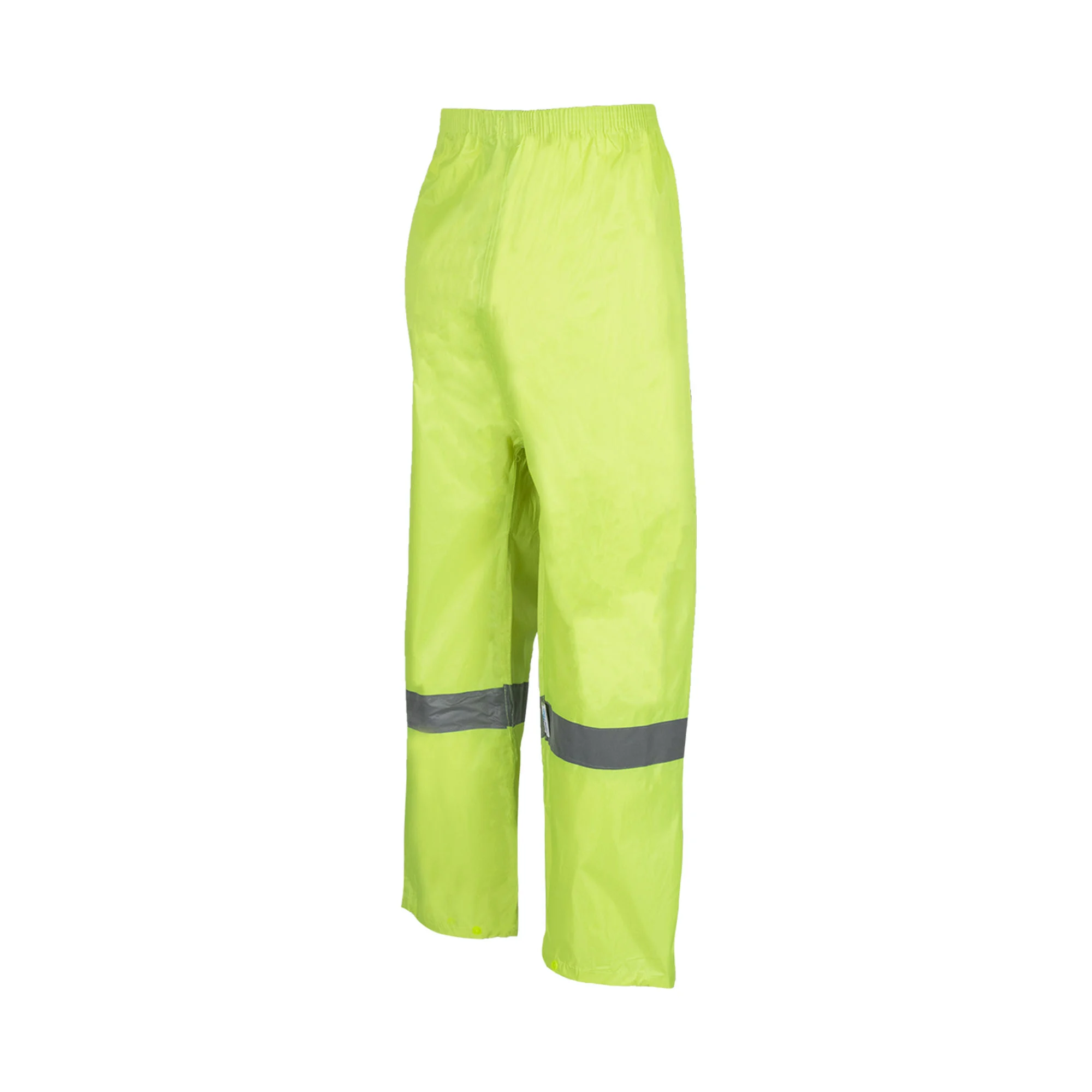 REBEL RUBBERISED HI VIZ REFLECTIVE LIME RAIN SUIT - Image 3