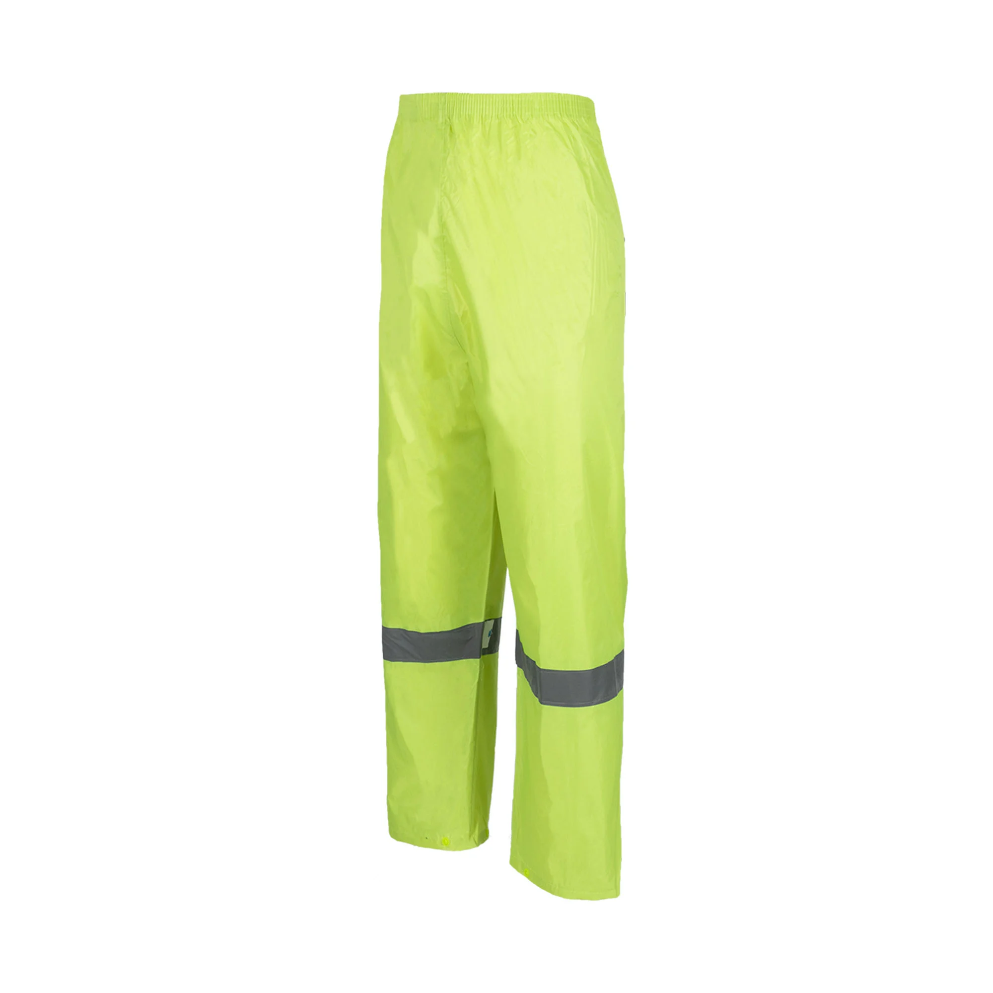 REBEL RUBBERISED HI VIZ REFLECTIVE LIME RAIN SUIT - Image 4