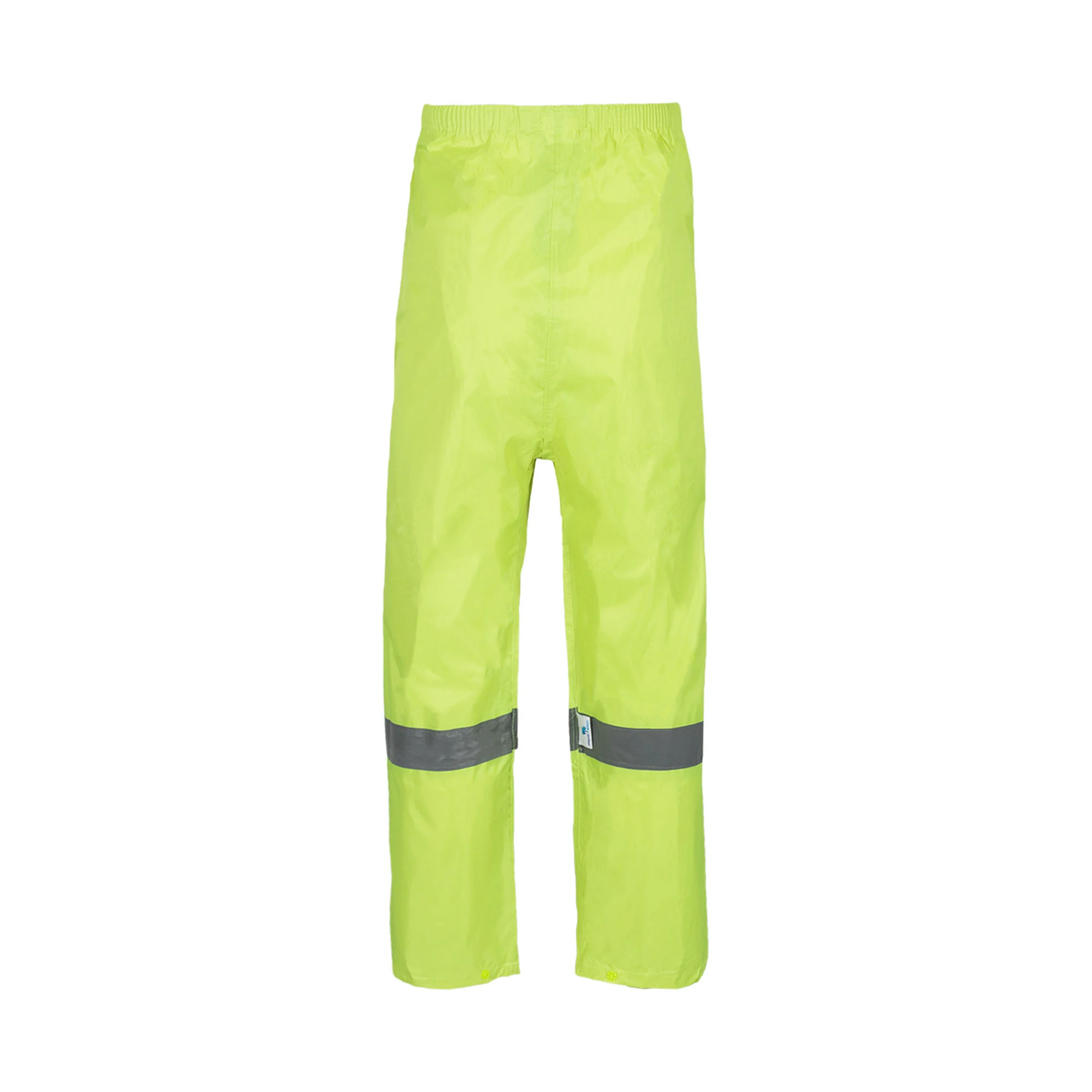 REBEL RUBBERISED HI VIZ REFLECTIVE LIME RAIN SUIT - Image 5