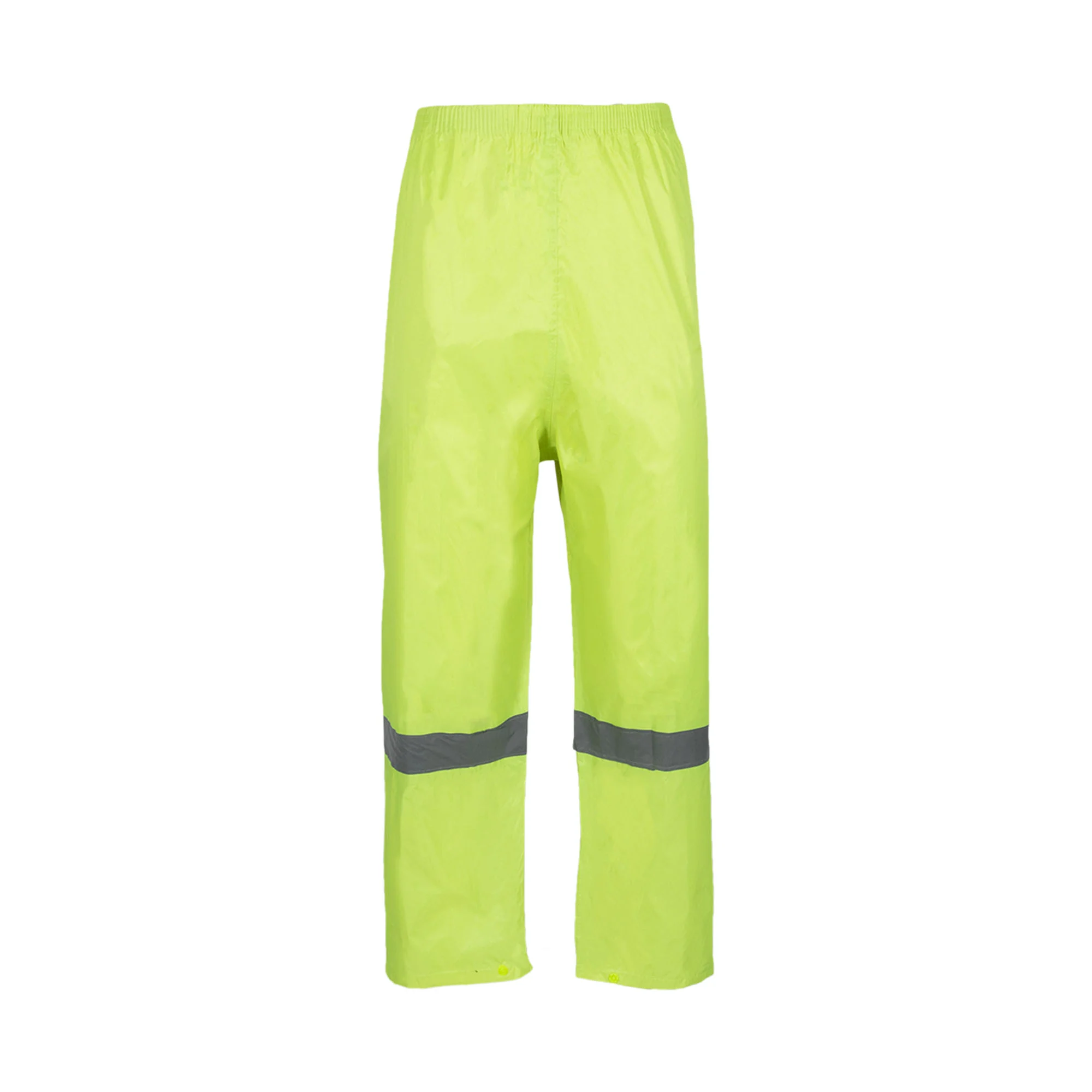 REBEL RUBBERISED HI VIZ REFLECTIVE LIME RAIN SUIT - Image 6